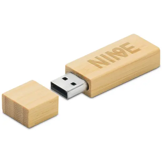 Okiyo Komorebi Bamboo Flash Drive Branded